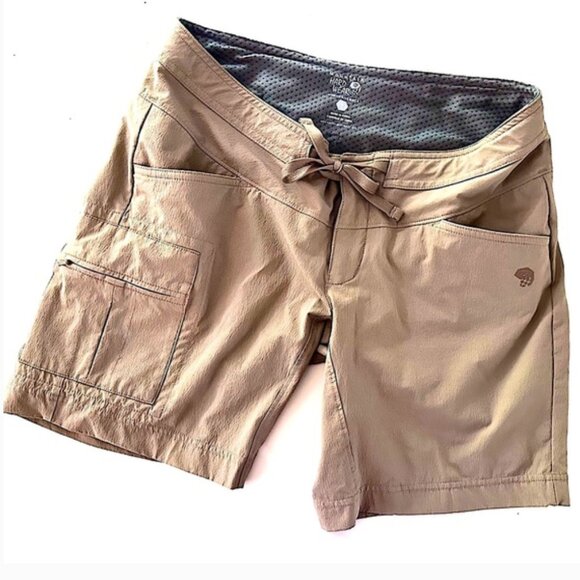 MOUNTAIN HARDWEAR SHORTS Drawstring Hiking Camping Synthetic Outdoor Athletic - Picture 1 of 8